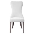 thumbnail image 1 of Uttermost Caledonia Farmhouse Wood and Fabric Armless Chair in White, 1 of 5