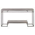 thumbnail image 1 of Uttermost Clea Contemporary Stainless Steel and MDF Wood Console Table in Gray, 1 of 4