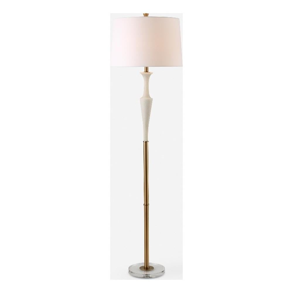 Uttermost Colette White Stone Floor Lamp