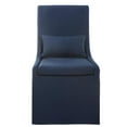 thumbnail image 1 of Uttermost Coley Farmhouse Style Wood and Fabric Armless Chair in Blue, 1 of 7