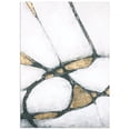 thumbnail image 1 of Uttermost Contemporary Fir Wood Abstract Art in Gold/White/Black, 1 of 3