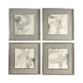 thumbnail image 1 of Uttermost Divination Wood Glass Paper Abstract Art in Gray/Off White (Set of 4), 1 of 6