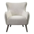 thumbnail image 1 of Uttermost Donya Coastal Fabric Tufted Accent Chair in Cream/Oak/Bronze, 1 of 7