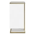 thumbnail image 1 of Uttermost Elevate White Marble Drink Table, 1 of 7