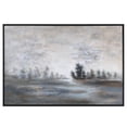 thumbnail image 1 of Uttermost Evening Mist Wood Canvas Acrylic Landscape Art in Gray/Green/Charcoal, 1 of 3