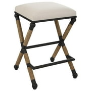Uttermost Firth Rustic Oatmeal Counter Stool 23709