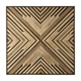 thumbnail image 1 of Uttermost Floyd Contemporary MDF Wood and Fir Wood Wall Art in Brown, 1 of 6