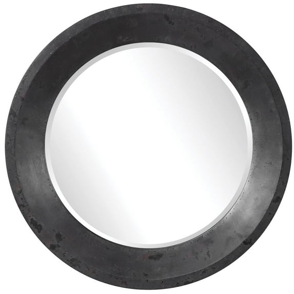 09589-Uttermost-Frazier - 40 inch Round Industrial Mirror
