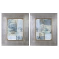 thumbnail image 1 of Uttermost Gilded Whimsy Contemporary Wood Abstract Print in Blue (Set of 2), 1 of 7