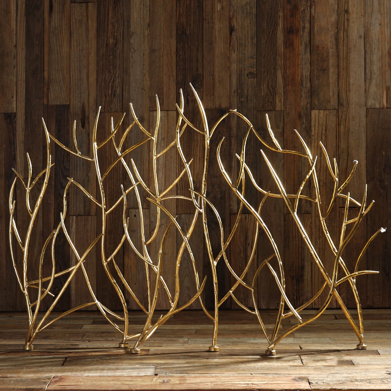 Uttermost Gold Branches Decorative Fireplace Screen - Walmart.com