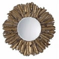 thumbnail image 1 of Uttermost Hemani - Decorative Mirror, Antiqued Gold Leaf Finish with Beveled Glass, 1 of 4