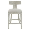 thumbnail image 1 of Uttermost Idris 26" Contemporary Pine Wood Counter Stool in White/Woodtone, 1 of 7