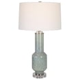 thumbnail image 1 of Uttermost Imperia Contemporary Crystal Glass Iron Fabric Table Lamp in Blue/Gray, 1 of 3