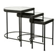thumbnail image 1 of Uttermost India Contemporary Ceramic Nesting Tables in Black (Set of 3), 1 of 5
