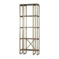 thumbnail image 1 of Uttermost Karishma 4-Shelf MDF and Metal Bookcase in Antique Gold/Dark Walnut, 1 of 9