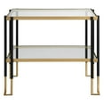 thumbnail image 1 of Uttermost Kentmore Contemporary Iron Metal and Glass Side Table in Matte Black, 1 of 5