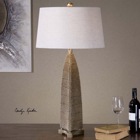 Uttermost Kolva Antiqued Silver Table Lamp