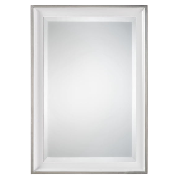 Uttermost Lahvahn White Silver Mirror