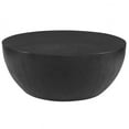thumbnail image 1 of Uttermost Lark 16" Round Transitional Javawood & Resin Coffee Table in Ebony, 1 of 3