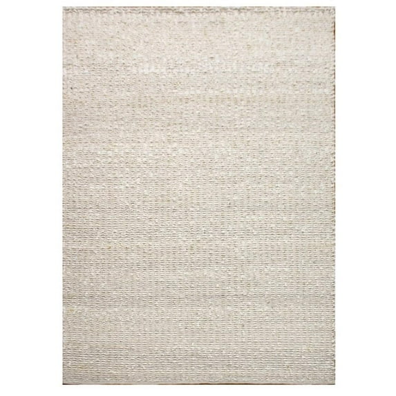 Uttermost Lovelle 120x96" Hand Woven Coastal New Zealand Wool Rug in Ivory
