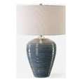 thumbnail image 1 of Uttermost Moher Glossy Blue Table Lamp, 1 of 8