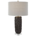 thumbnail image 1 of Uttermost Nettle Ceramic and Crystal Textured Table Lamp in Gray, 1 of 7