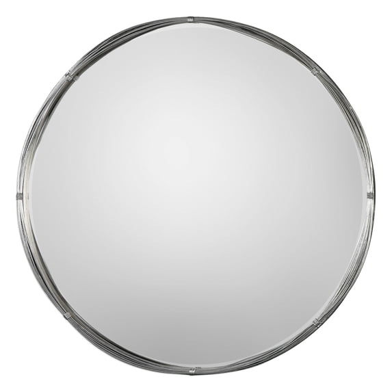 09225-Uttermost-Ohmer - 40 inch Round Metal Coils Mirror