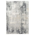 thumbnail image 1 of Uttermost Paoli 108x147" Modern Viscose Fabric Rug in Light Gray/Charcoal, 1 of 6