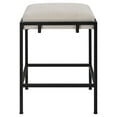 thumbnail image 1 of Uttermost Paradox 27" Contemporary Iron and Fabric Counter Stool in Black/White, 1 of 6