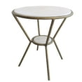 thumbnail image 1 of Uttermost Refuge Round White Side Table, 1 of 3