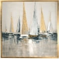 thumbnail image 1 of Uttermost Regatta Pine Canvas and Acrylic Nautical Art in Multi-Color, 1 of 5