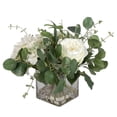thumbnail image 1 of Uttermost Rosewood Farmhouse Glass/Plastic Garden Bouquet in Clear/Green, 1 of 4