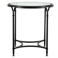 thumbnail image 1 of Uttermost Samson Contemporary Metal and Glass Side Table in Black/Silver/Clear, 1 of 4