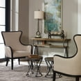thumbnail image 1 of Uttermost Sandy Traditional Wood and Fabric Wingback Arm Chair in Beige, 1 of 2