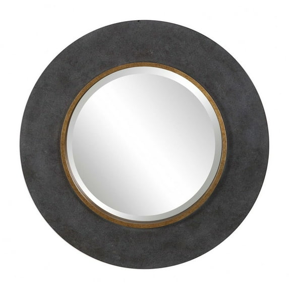 09491-Uttermost-Saul - 30 inch Round Mirror - 30 inches wide by 1.89 inches deep