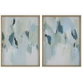 thumbnail image 1 of Uttermost Seabreeze Coastal Wood Canvas Fabric Prints in Blue/Gray (Set of 2), 1 of 6