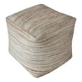 thumbnail image 1 of Uttermost Shiro Contemporary Hemp Pouf in Beige and Tan Finish, 1 of 5