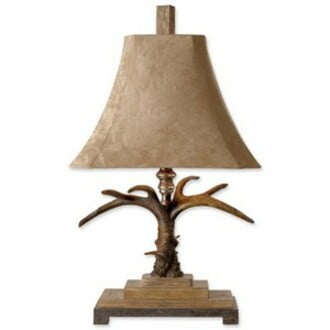 Uttermost Stag Horn Traditional Table Lamp