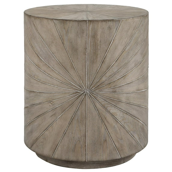 Uttermost Starshine Contemporary Firwood and MDF Side Table in Gray