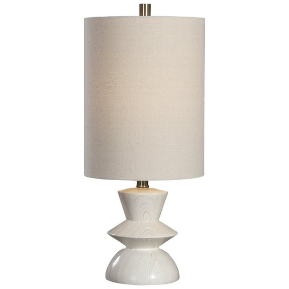 Uttermost Stevens Transitional Steel Metal Buffet Lamp in White