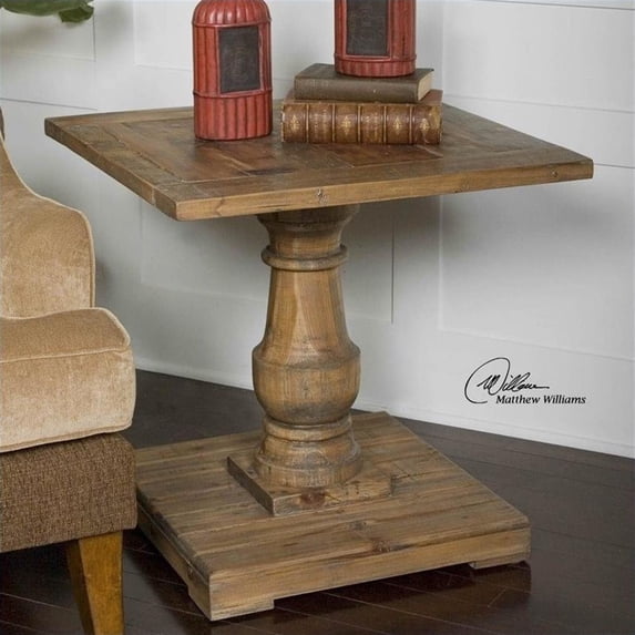 24252-Uttermost-Stratford - 26 inch Pedestal End Table