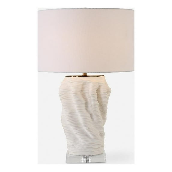 Uttermost Stratified White Table Lamp