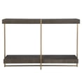 thumbnail image 1 of Uttermost Taja Contemporary Wood/Stainless Steel Console Table in Walnut/Gold, 1 of 5