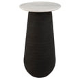 thumbnail image 1 of Uttermost Total Eclipse Marble Accent Table in Matte Black, 1 of 4