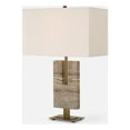 thumbnail image 1 of Uttermost Turning Point Travertine Table Lamp in Brown, 1 of 8