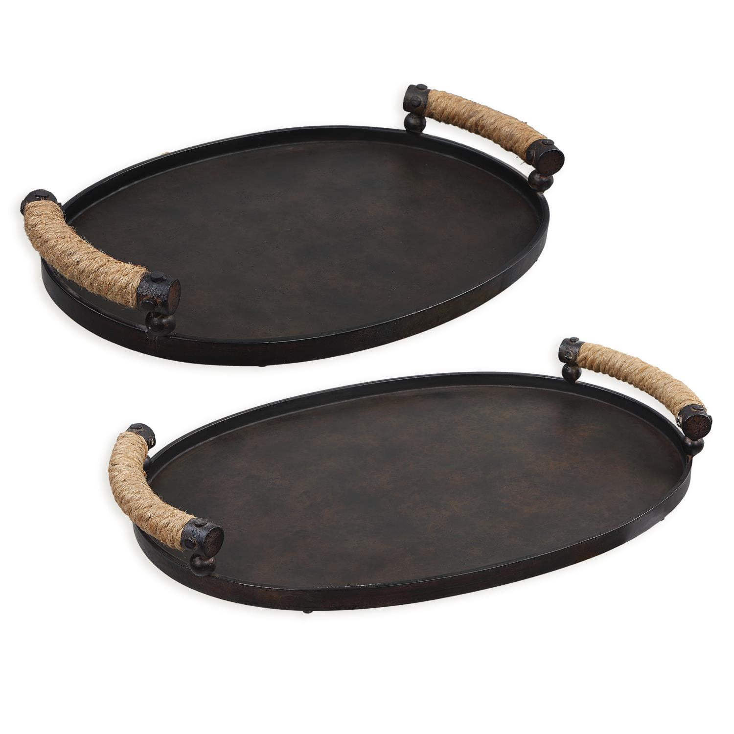 Uttermost Viggo Bronze Trays Set of 2