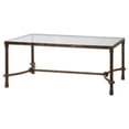 thumbnail image 1 of Uttermost Warring Iron and Glass Coffee Table in Rustic Bronze Patina, 1 of 2