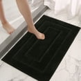 thumbnail image 1 of UttpKLBx Aesthetic Bathroom Rugs Bath Mats for Bathroom Floor Halloween Bathroom Mat Microfiber Bath Mat, Cute Flower Bath Mat (Black), 1 of 8