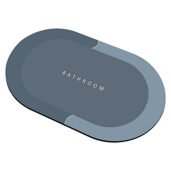 UttpKLBx Bath Mats for Bath Floor Bathroom Rug Mat Set Absorbent Bathroom Mat Bath Mats for Bathroom Quick Dry, Bathroom Accessory (Blue)