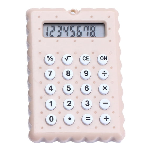 UttpKLBx Big Button Calculator Calculators Desktop Big Buttons Desktop Calculators Large Desk Calculator, for Office Home School (Khaki)